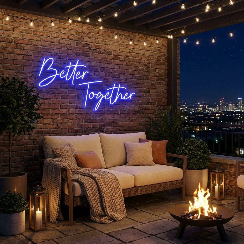 Better Together Led Neon Sign Light, Wedding Neon Sign For Reception, Neon Light Sign For Wedding