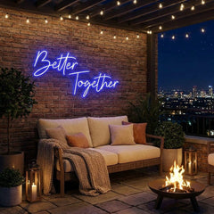 Better Together Led Neon Sign Light, Wedding Neon Sign For Reception, Neon Light Sign For Wedding