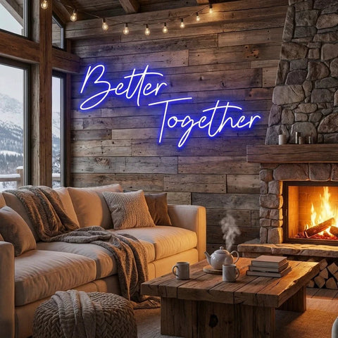 Better Together Led Neon Sign Light, Wedding Neon Sign For Reception, Neon Light Sign For Wedding