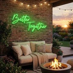 Better Together Led Neon Sign Light, Wedding Neon Sign For Reception, Neon Light Sign For Wedding