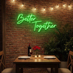 Better Together Led Neon Sign Light, Wedding Neon Sign For Reception, Neon Light Sign For Wedding
