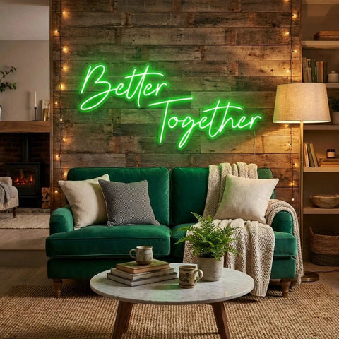 Better Together Led Neon Sign Light, Wedding Neon Sign For Reception, Neon Light Sign For Wedding