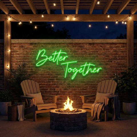 Better Together Led Neon Sign Light, Wedding Neon Sign For Reception, Neon Light Sign For Wedding