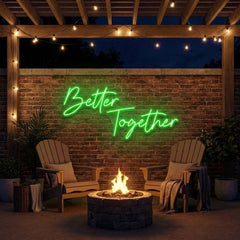 Better Together Led Neon Sign Light, Wedding Neon Sign For Reception, Neon Light Sign For Wedding
