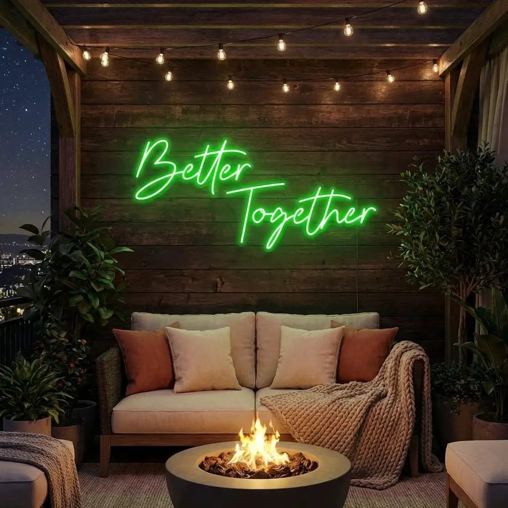 Better Together Led Neon Sign Light, Wedding Neon Sign For Reception, Neon Light Sign For Wedding