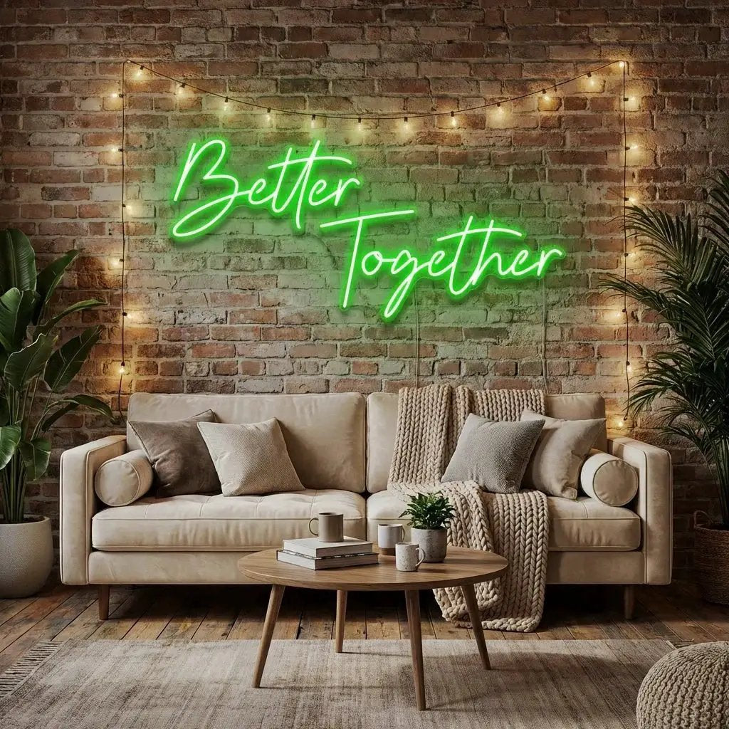 Better Together Led Neon Sign Light, Wedding Neon Sign For Reception, Neon Light Sign For Wedding