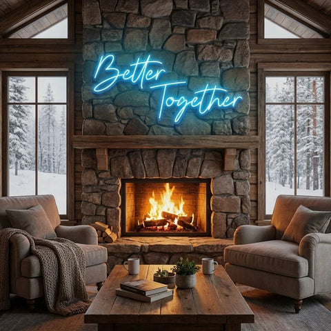 Better Together Led Neon Sign Light, Wedding Neon Sign For Reception, Neon Light Sign For Wedding