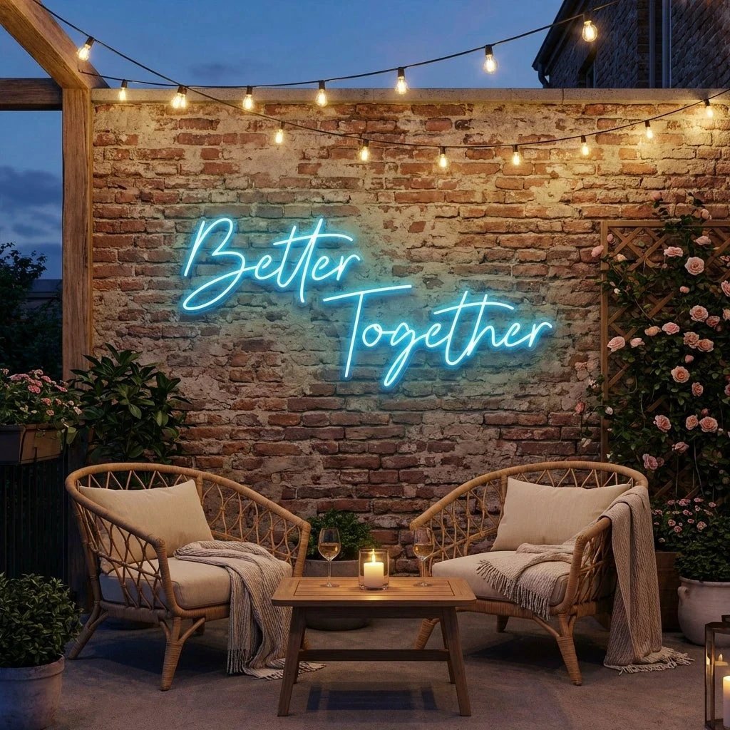 Better Together Led Neon Sign Light, Wedding Neon Sign For Reception, Neon Light Sign For Wedding