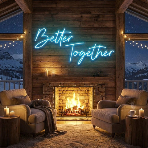 Better Together Led Neon Sign Light, Wedding Neon Sign For Reception, Neon Light Sign For Wedding
