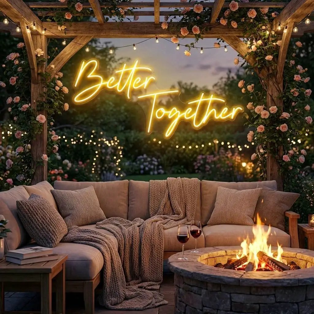 Better Together Led Neon Sign Light, Wedding Neon Sign For Reception, Neon Light Sign For Wedding