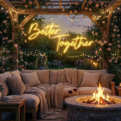 Better Together Led Neon Sign Light, Wedding Neon Sign For Reception, Neon Light Sign For Wedding