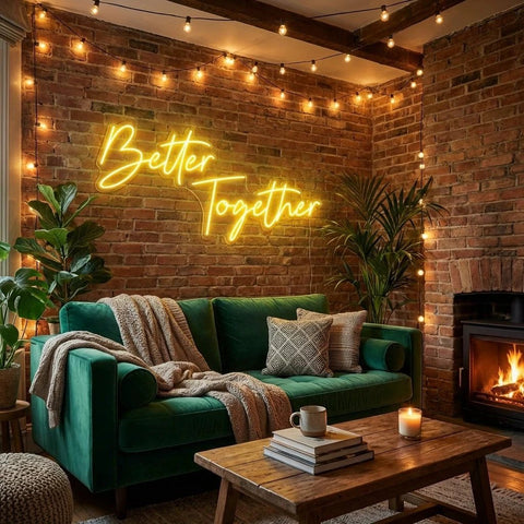 Better Together Led Neon Sign Light, Wedding Neon Sign For Reception, Neon Light Sign For Wedding