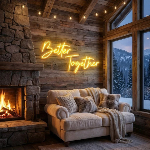 Better Together Led Neon Sign Light, Wedding Neon Sign For Reception, Neon Light Sign For Wedding