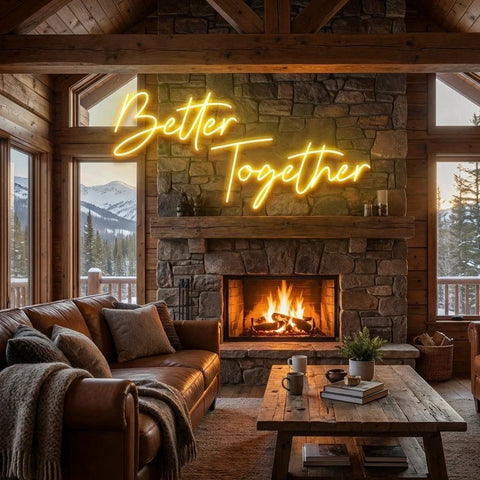 Better Together Led Neon Sign Light, Wedding Neon Sign For Reception, Neon Light Sign For Wedding