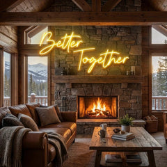 Better Together Led Neon Sign Light, Wedding Neon Sign For Reception, Neon Light Sign For Wedding