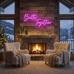 Better Together Led Neon Sign Light, Wedding Neon Sign For Reception, Neon Light Sign For Wedding