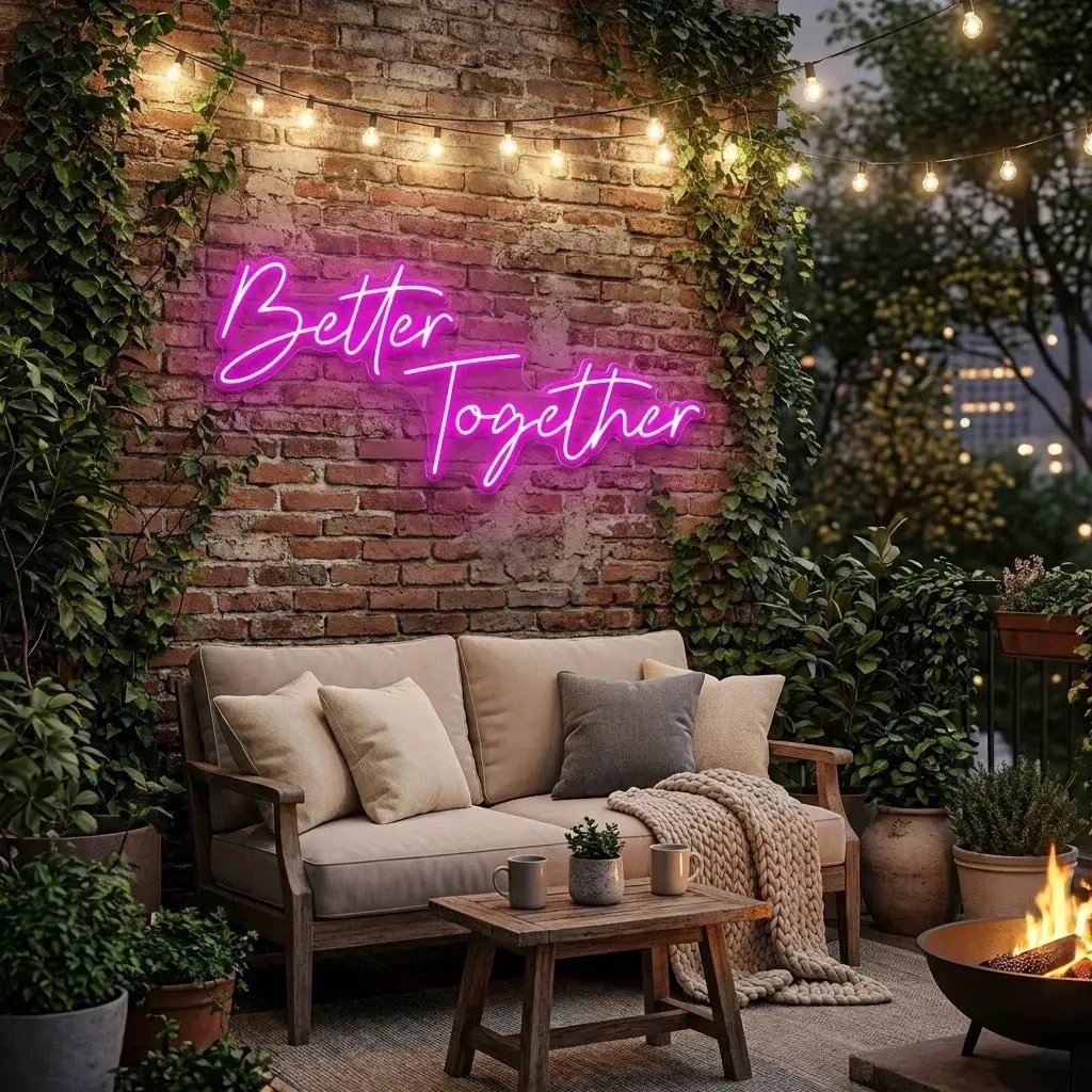 Better Together Led Neon Sign Light, Wedding Neon Sign For Reception, Neon Light Sign For Wedding
