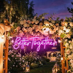 Custom Neon Sign Wedding, Better Together Neon Sign, Wedding Sign