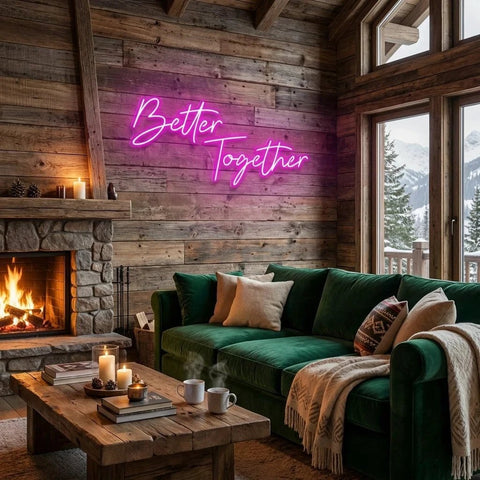 Better Together Led Neon Sign Light, Wedding Neon Sign For Reception, Neon Light Sign For Wedding