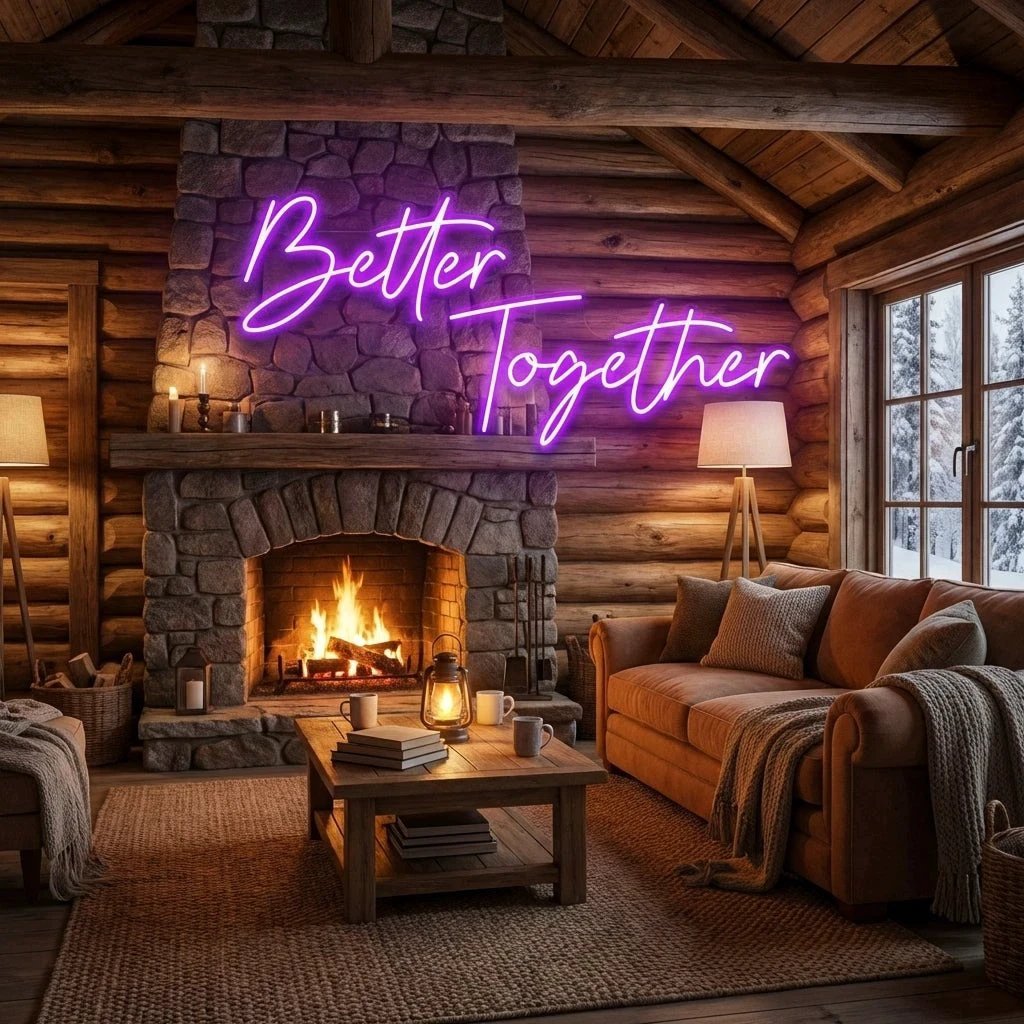 Better Together Led Neon Sign Light, Wedding Neon Sign For Reception, Neon Light Sign For Wedding