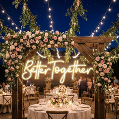 Custom Neon Sign Wedding, Better Together Neon Sign, Wedding Sign