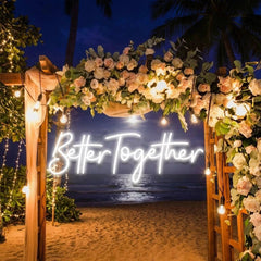 Custom Neon Sign Wedding, Better Together Neon Sign, Wedding Sign
