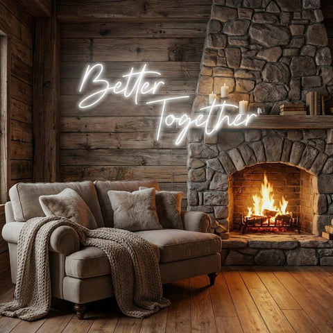 Better Together Led Neon Sign Light, Wedding Neon Sign For Reception, Neon Light Sign For Wedding
