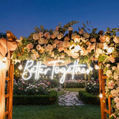 Custom Neon Sign Wedding, Better Together Neon Sign, Wedding Sign