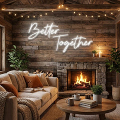 Better Together Led Neon Sign Light, Wedding Neon Sign For Reception, Neon Light Sign For Wedding