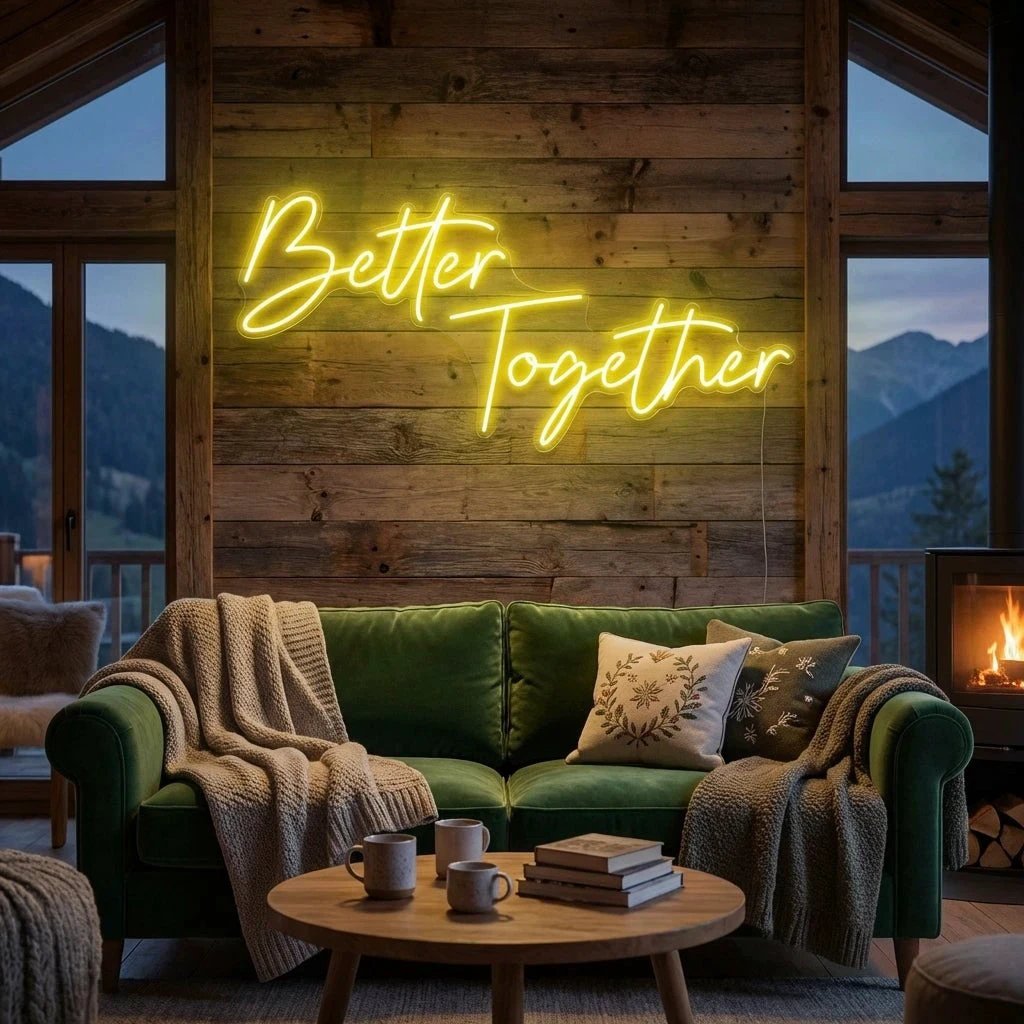 Better Together Led Neon Sign Light, Wedding Neon Sign For Reception, Neon Light Sign For Wedding
