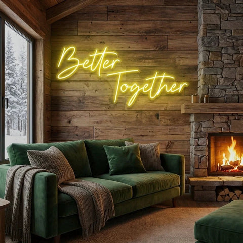 Better Together Led Neon Sign Light, Wedding Neon Sign For Reception, Neon Light Sign For Wedding