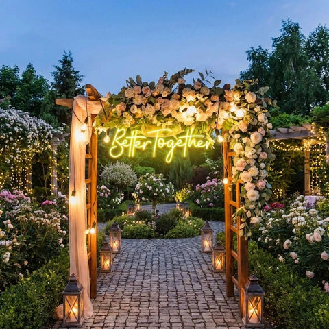 Custom Neon Sign Wedding, Better Together Neon Sign, Wedding Sign