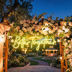 Custom Neon Sign Wedding, Better Together Neon Sign, Wedding Sign