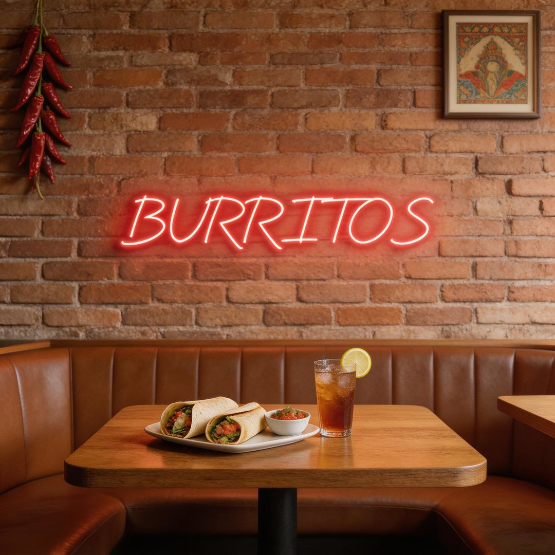 Custom Neon: BURRITOS