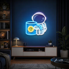 Tea Astronaut Art work Led Neon Sign Light