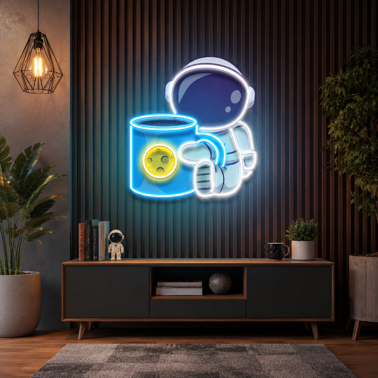 Tea Astronaut Art work Led Neon Sign Light