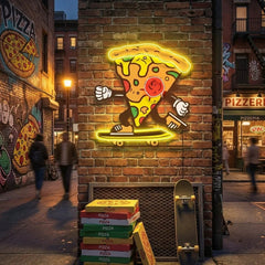 Pizza Skater Artwork Led Neon Sign Light