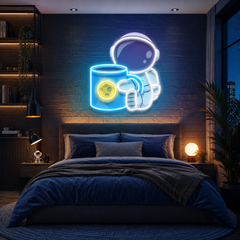 Tea Astronaut Art work Led Neon Sign Light