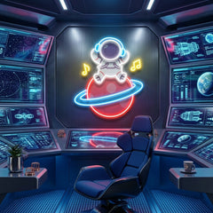 Music Astronaut Art work Led Neon Sign Light