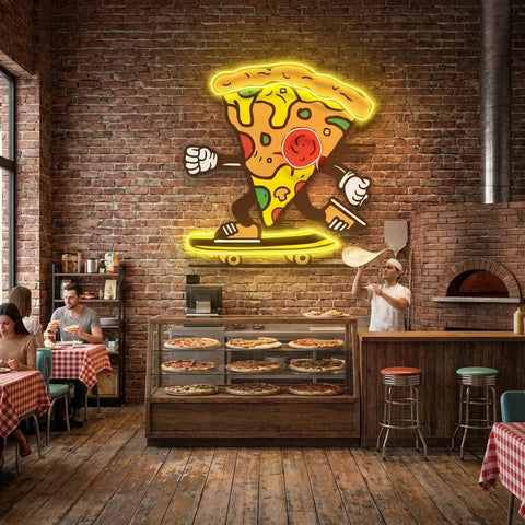 Pizza Skater Artwork Led Neon Sign Light