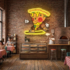 Pizza Skater Artwork Led Neon Sign Light