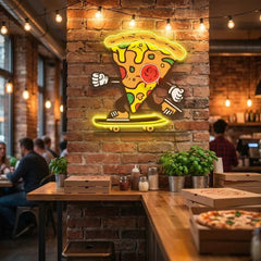 Pizza Skater Artwork Led Neon Sign Light