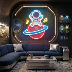 Music Astronaut Art work Led Neon Sign Light