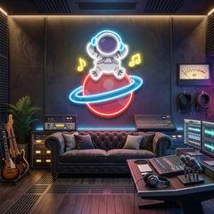 Music Astronaut Art work Led Neon Sign Light