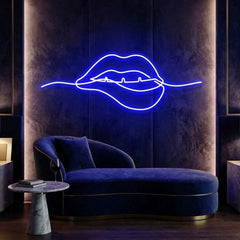 Biting Lipsred Led Neon Sign Light