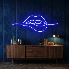 Biting Lipsred Led Neon Sign Light