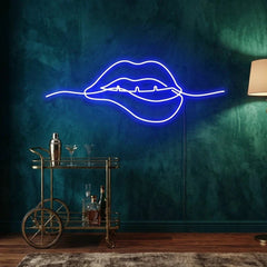 Biting Lipsred Led Neon Sign Light