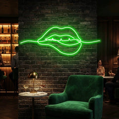 Biting Lipsred Led Neon Sign Light