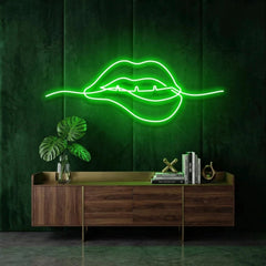Biting Lipsred Led Neon Sign Light