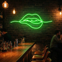 Biting Lipsred Led Neon Sign Light